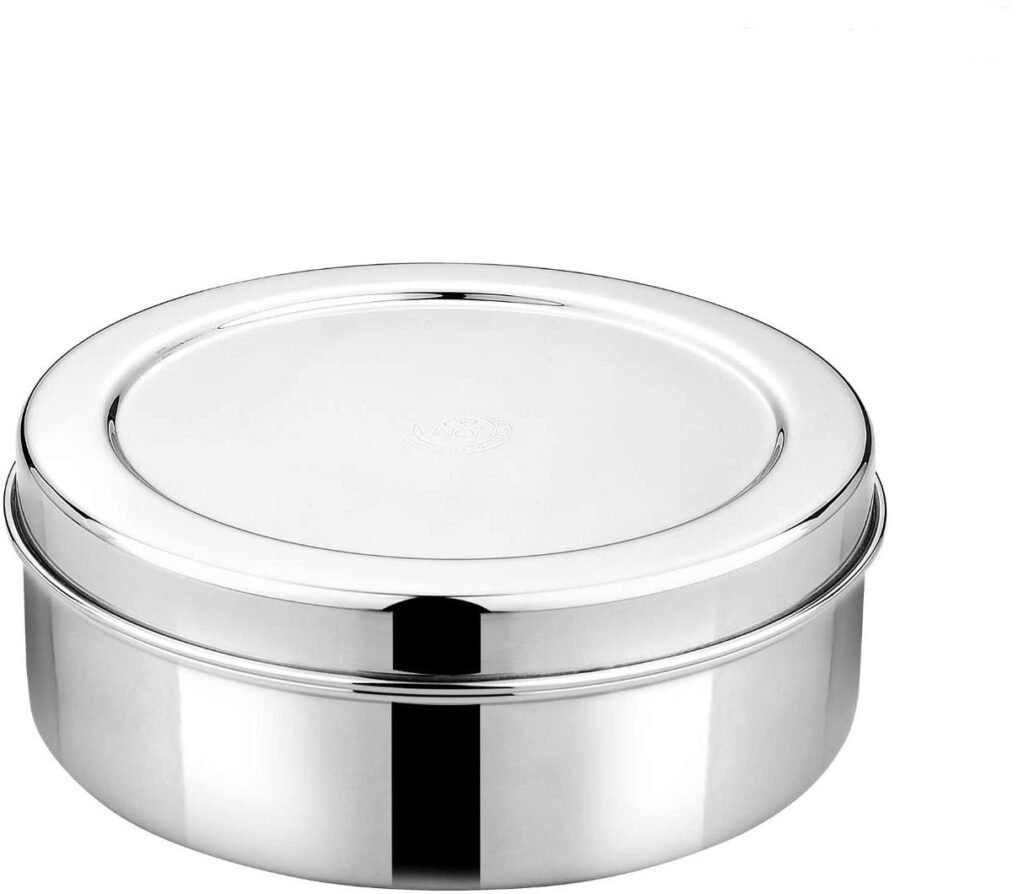 Premium Stainless Steel Dabbas: Puri Dabba 4 Piece Set