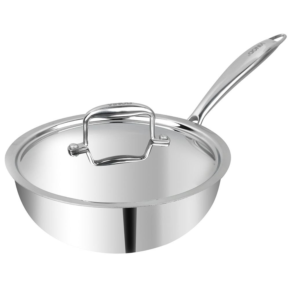 Details about   Vinod Cookware Platinum Triply Induction Friendly Stainless Steel-FSp 